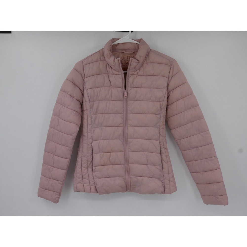 Love Tree Ultra Light Packable Puffer Jacket Mauve Pink Small J8012 Long Sleeve
